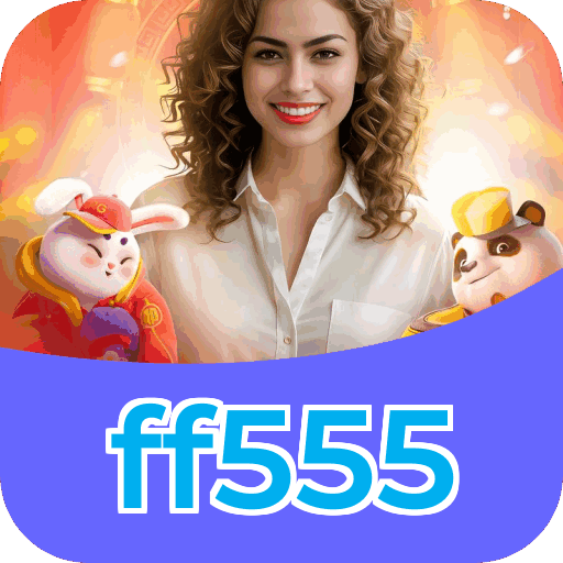 Interface do aplicativo ff555 mostrando jogos disponíveis no iOS e Android